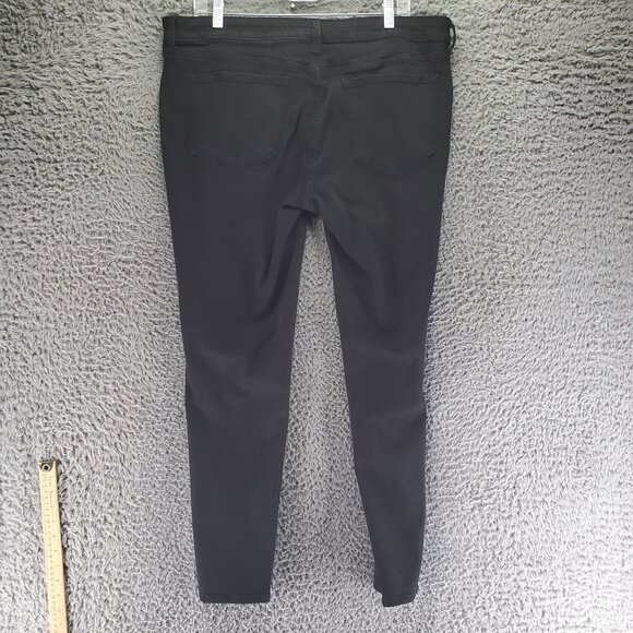 JCPenney Jeans Womens 33/16 Black Skinny Stretch Cotton Blend Denim - Picture 10 of 11